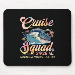 Tapis De Souris Équipe de croisière 2026 Groupe familial correspon