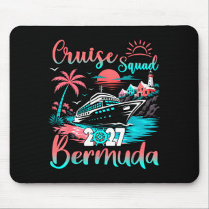Tapis De Souris Équipe de croisière bermuda 2027 vacances tropical
