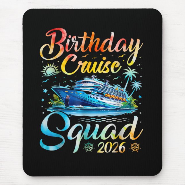 Tapis De Souris Équipe de croisière d'anniversaire 2026 (Devant)