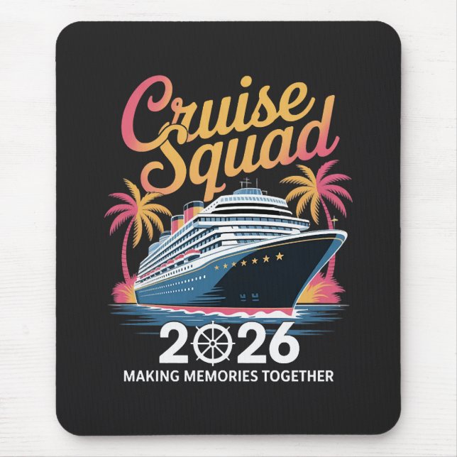 Tapis De Souris Équipe de croisière Vacances d'été 2026 (Devant)