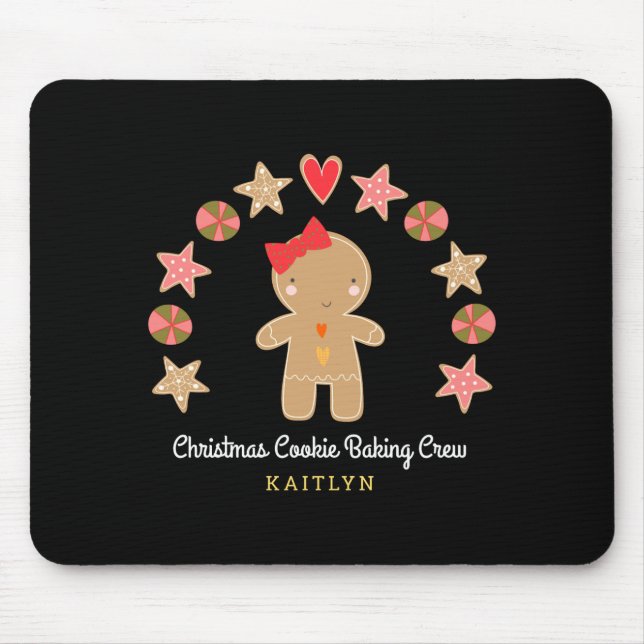 Tapis De Souris Équipe de cuisson de biscuits au pain d'épice fill (Devant)