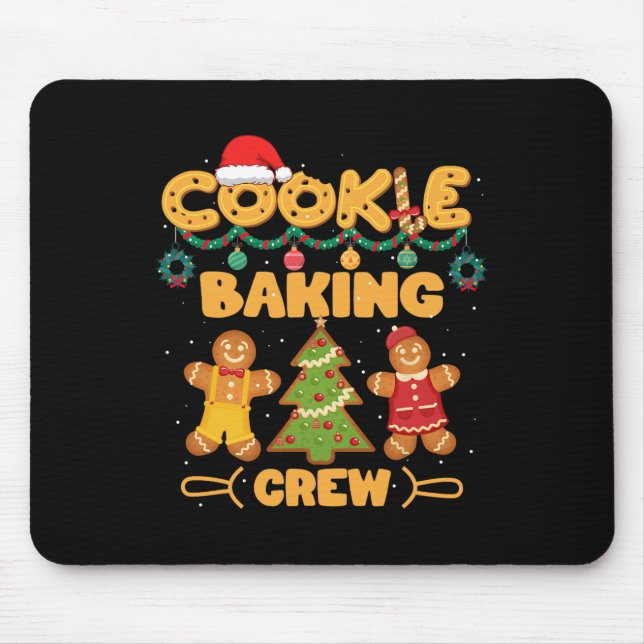 Tapis De Souris Équipe de cuisson des cookies Équipe de rapprochem (Devant)