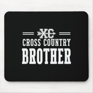 Tapis De Souris Équipe de frères fiers de cross-country Amour Srit