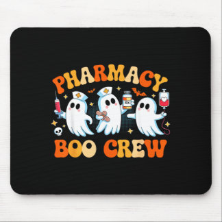 Tapis De Souris Équipe de la pharmacie rétro Boo Pharmacien fantôm