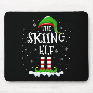 Tapis De Souris Équipe de lutins de ski Xmas Famille Groupe assort