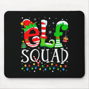 Tapis De Souris Équipe de lutins famille de lutins drôle Noël asso
