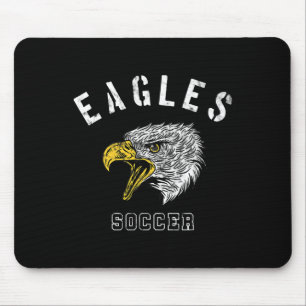 Tapis De Souris Équipe de mascotte de l'école de football des Eagl