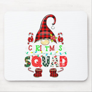 Tapis De Souris Équipe de Noël Drôle Xmas Gnome Famille Rapprocher