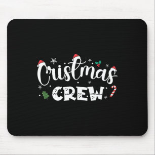 Tapis De Souris Équipe de Noël Père Noël Famille Groupe de jumelag