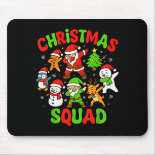 Tapis De Souris Équipe de Noël Santa en dab pour la famille Jeunes