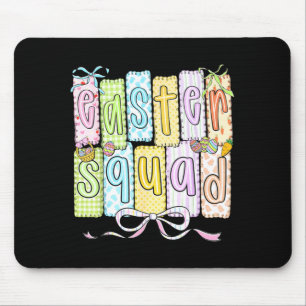 Tapis De Souris Équipe de Pâques tenue de famille assortie drôle j