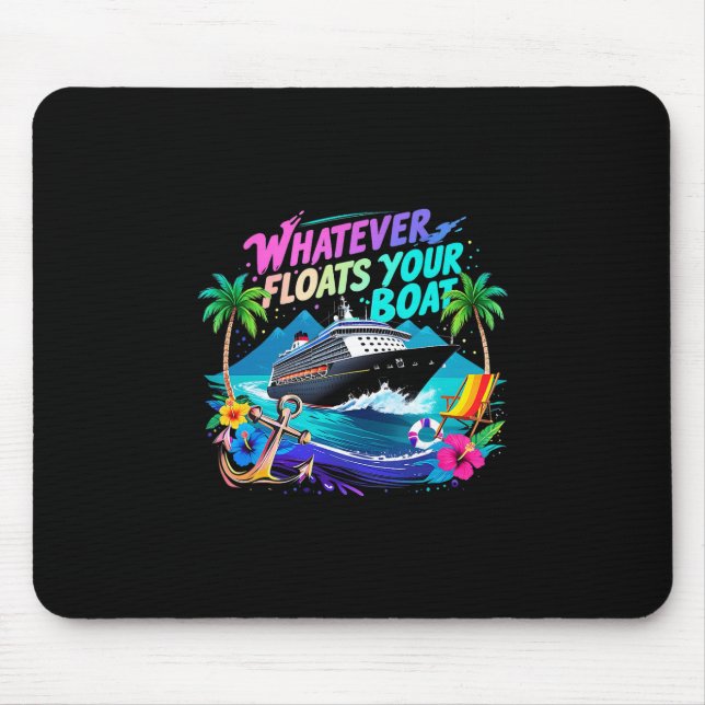 Tapis De Souris Équipe de plage de l'équipe de croisière Whatever  (Devant)