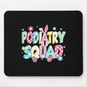 Tapis De Souris Équipe de podiatrie Super rétro Bunny Ear drôle Pâ