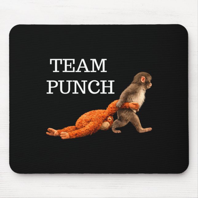 Tapis De Souris Équipe de poing bébé singe tendance mème graphique (Devant)