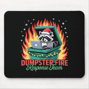 Tapis De Souris Équipe de réponse Raton laveur de feu de poubelle