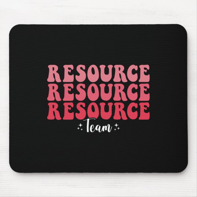 Tapis De Souris Équipe de ressources super Enseignant de l'enseign (Devant)