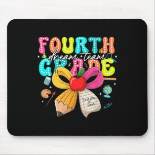 Tapis De Souris Équipe de rêve de quatrième année Rentrée des clas