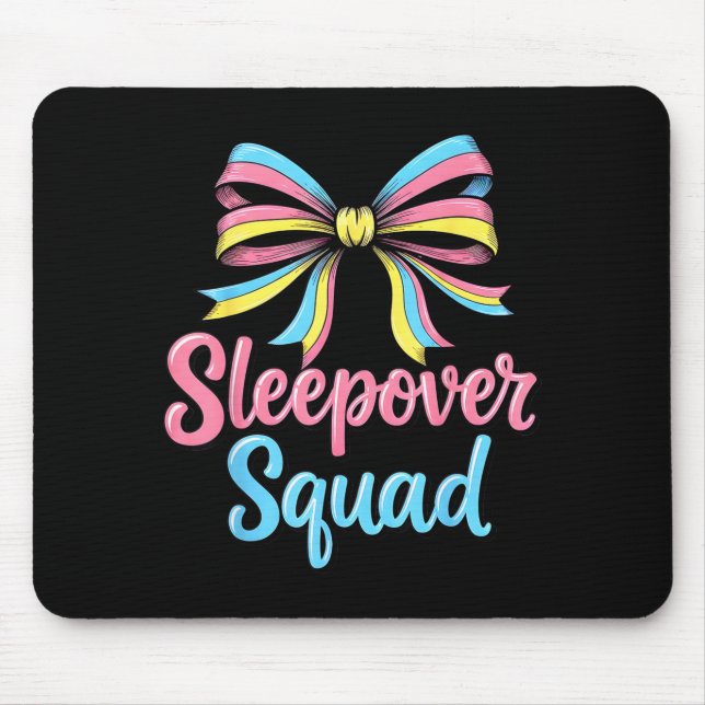 Tapis De Souris Équipe de soirée pyjama manches Coquette Anniversa (Devant)