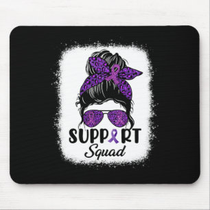 Tapis De Souris Équipe de soutien à la sensibilisation Messy Bun C