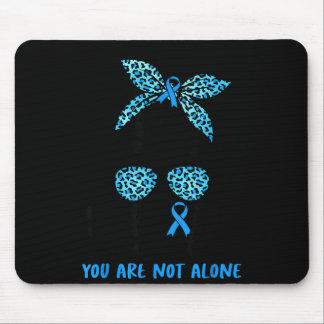 Tapis De Souris Équipe de soutien Blue Warrior Sensibilisation au