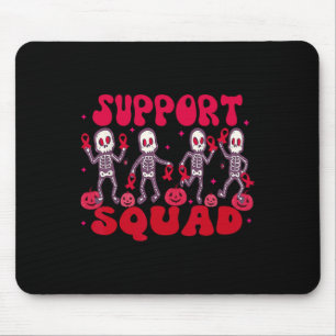Tapis De Souris Équipe de soutien Cancer du sang Halloween Ruban r