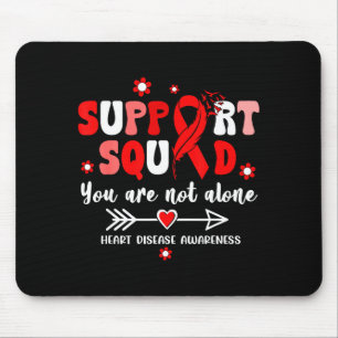 Tapis De Souris Équipe de soutien Groovy Ruban Rouge Maladie Cardi