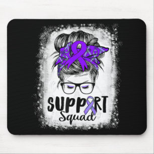 Tapis De Souris Équipe de soutien Messy Bun Purple Warrior Epileps