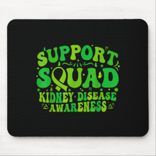 Tapis De Souris Équipe de soutien ruban vert papillon pkd rein