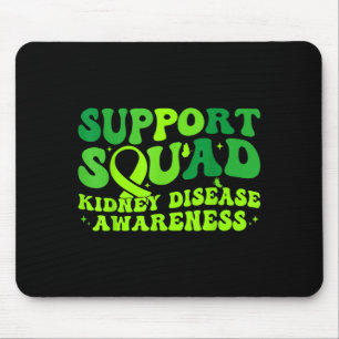 Tapis De Souris Équipe de soutien ruban vert papillon pkd rein