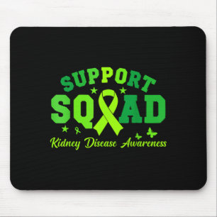 Tapis De Souris Équipe de soutien ruban vert papillon pkd rein