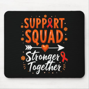 Tapis De Souris Équipe de soutien Sensibilisation à la leucémie my