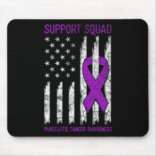 Tapis De Souris Équipe de soutien - Sensibilisation au cancer du p