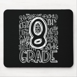 Tapis De Souris Équipe de typographie de 8e année Huitième année C