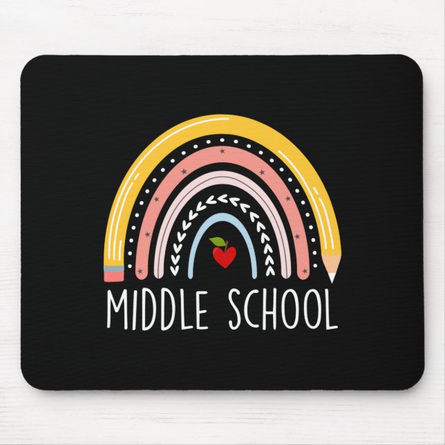 Tapis De Souris Équipe d'enseignant élève de collège masculin (Devant)