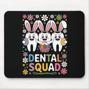 Tapis De Souris Équipe dentaire Funny Teeth Dentist Joyeux jour de
