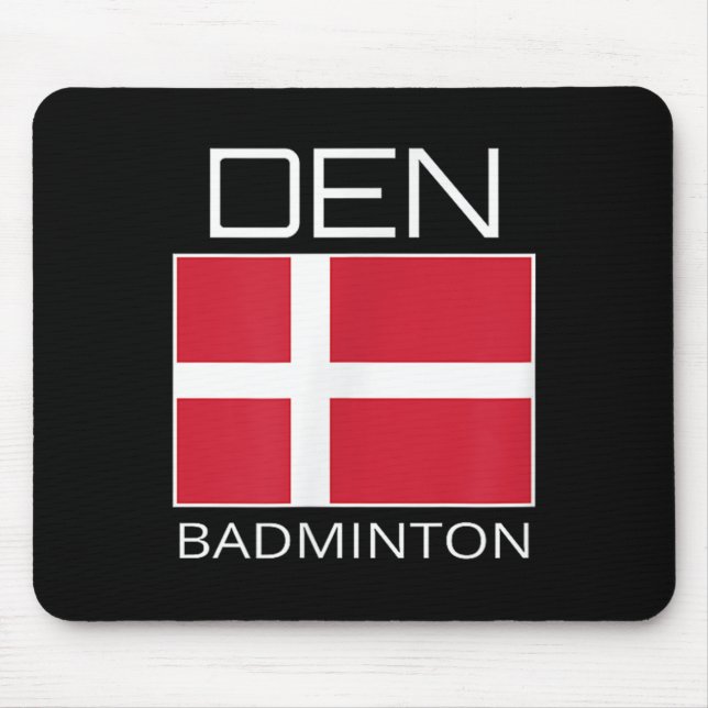 Tapis De Souris Équipe du Danemark de Badminton Athlète danoise De (Devant)