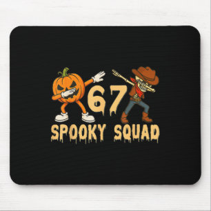 Tapis De Souris Équipe effrayante Citrouille 67 Halloween Meme 6 7