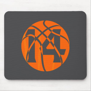 Tapis De Souris Équipe Hommes Anniversaire 14 Ans Basketball Joueu