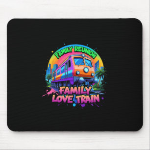 Tapis De Souris Équipe Love Train Rassemblement Voyage Réunion de