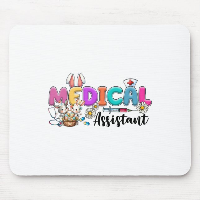 Tapis De Souris Équipe médicale rétro instantanée Infirmières lapi (Devant)