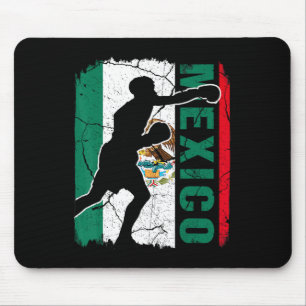 Tapis De Souris Équipe mexicaine de boxe Mexique Drapeau Gants de