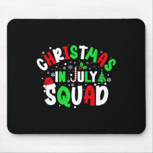 Tapis De Souris Équipe Noël en Juillet Drôle d'Été de Noël Hommes