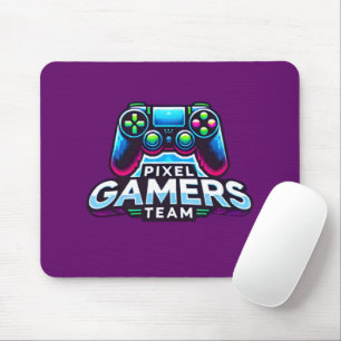 Tapis De Souris Équipe Pixel Gamers - Gamer Violet