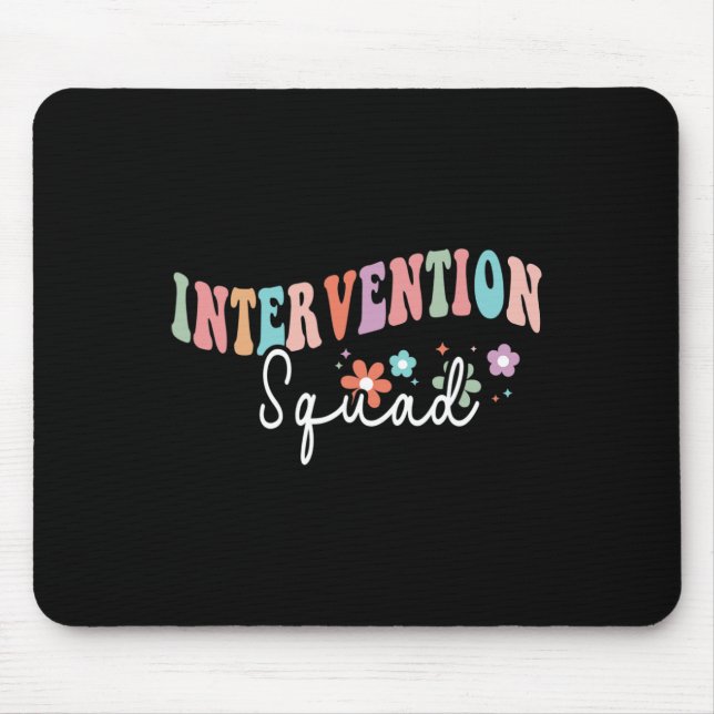 Tapis De Souris Équipe Rti Intervention Enseignant Ck À L'École T (Devant)
