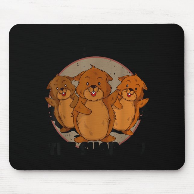 Tapis De Souris Équipe Shadow Crew Groundhog Day Respecte L'Ombre  (Devant)