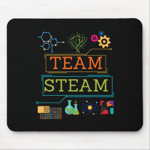 Tapis De Souris Équipe Steam Professeur de sciences Enfants Tige