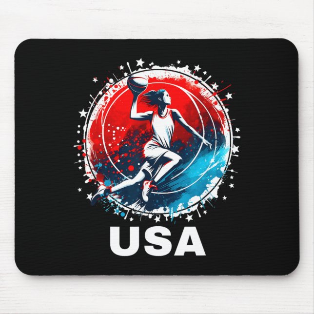Tapis De Souris Équipe Usa de baseball Usa (Devant)