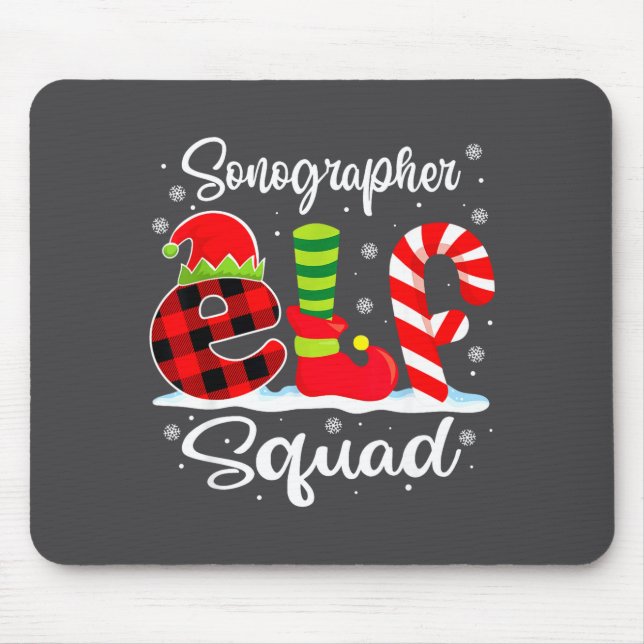 Tapis De Souris Équipe X mas Elf Sonographe Correspondant (Devant)
