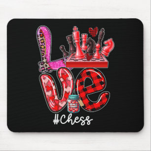 Tapis De Souris Équipement d'échecs d'amour Joueur Équipe Saint-Va