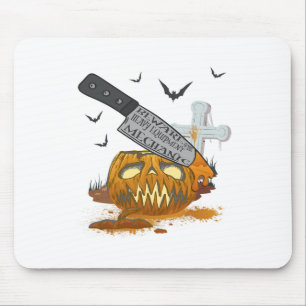 Tapis De Souris Équipement lourd Mécanique Funny Halloween Party